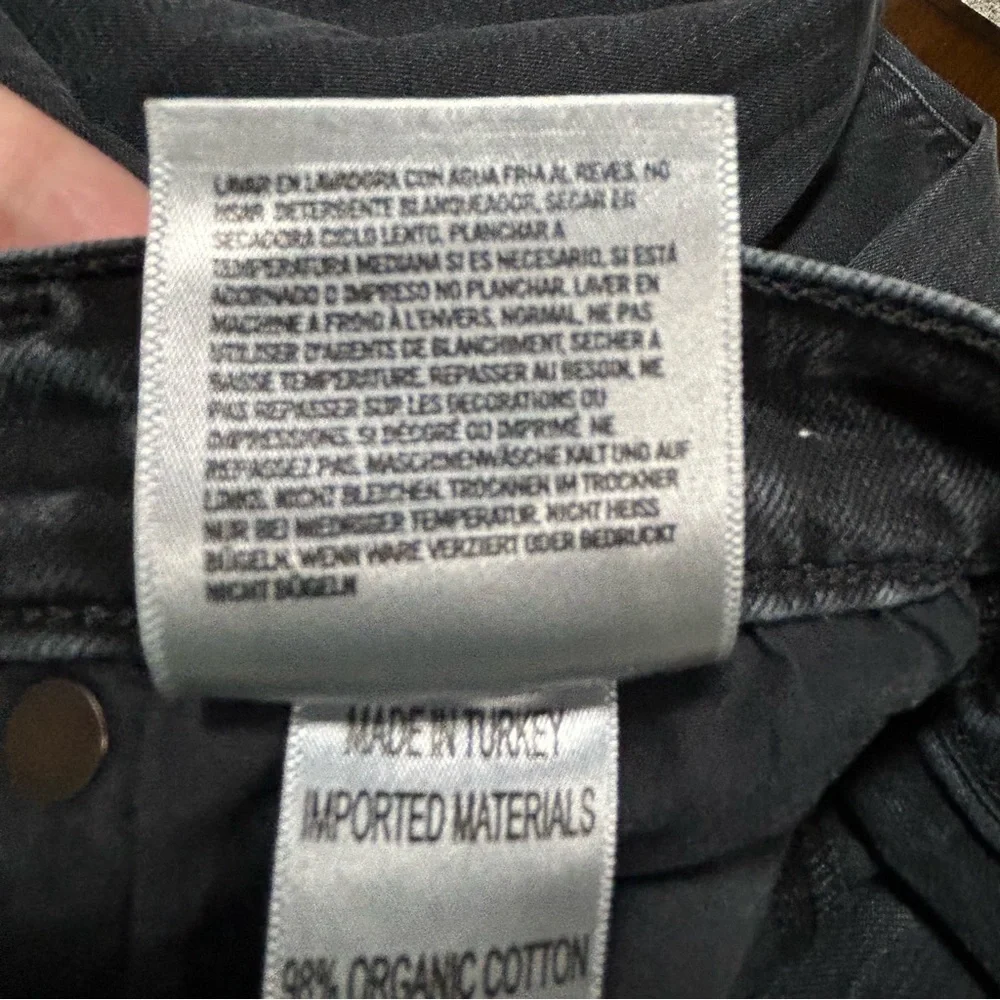 Agolde Sophie High Rise Skinny Crop Jeans Temple Black Size 27